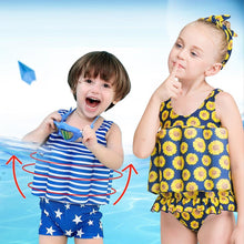 Laden Sie das Bild in den Galerie-Viewer, Badeanzug mit Schwimmhilfe für Kinder
