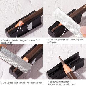 Wasserdichter Augenbrauenstift aus Holz (12 Stück)