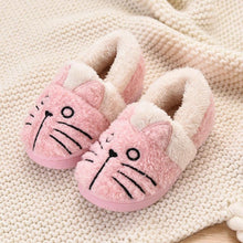 Laden Sie das Bild in den Galerie-Viewer, Süße Katzen Plüsch Slippers für Kinder
