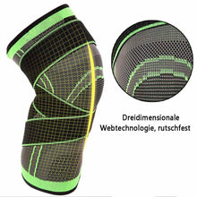 Laden Sie das Bild in den Galerie-Viewer, 3D Design Kniestütze mit fixierbaren atmungsaktiven Kniebandage
