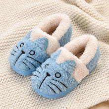 Laden Sie das Bild in den Galerie-Viewer, Süße Katzen Plüsch Slippers für Kinder
