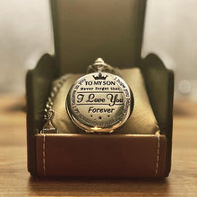 Laden Sie das Bild in den Galerie-Viewer, &quot;To My Son&quot; Quarz-Taschenuhr
