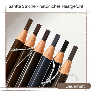 Wasserdichter Augenbrauenstift aus Holz (12 Stück)