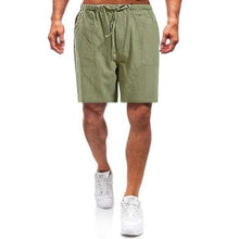 Laden Sie das Bild in den Galerie-Viewer, Lockere Freizeitshorts aus Leinen für Herren
