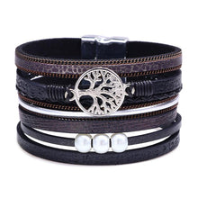 Laden Sie das Bild in den Galerie-Viewer, Baum des Lebens Multi-Ring-Armband mit Perlen
