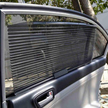 Laden Sie das Bild in den Galerie-Viewer, Auto Fenster Sonnenschutz Vorhang, 3M Kleber, schwarz
