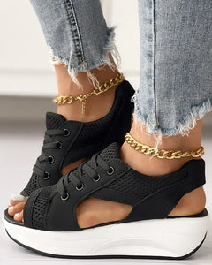 Sportliche Freizeitschuhe für Damen mit dicker Sohle