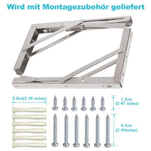 Laden Sie das Bild in den Galerie-Viewer, Dreieckige Trennwandklammer aus Edelstahl
